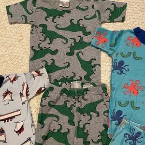 3 pairs Hanna Andersson Shortall PJs - 100